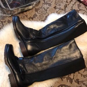 Black high boots